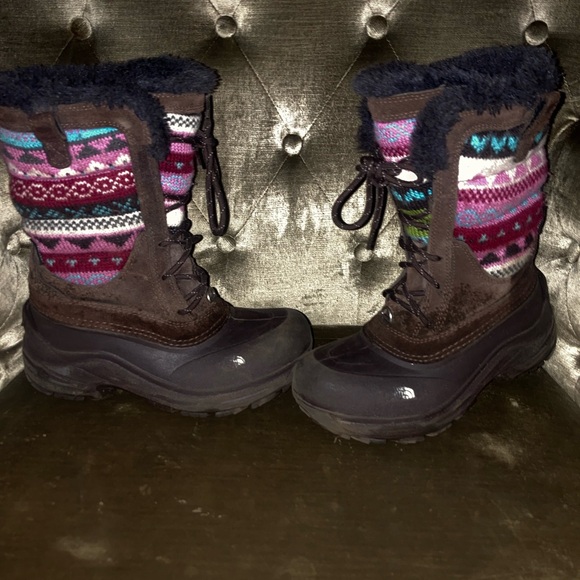 Big girls North Face winter boots size 3 - Picture 4 of 8